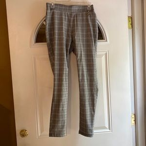 Black houndstooth slack